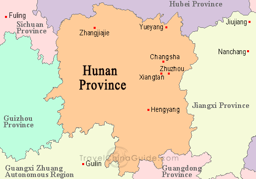 zhangjiajie map